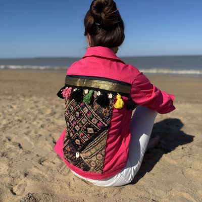 Veste upcyclée 26-1  Taille L